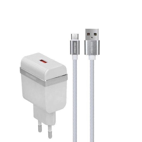 شارژر دیواری کلومن مدل KC-H905 به همراه کابل microusb